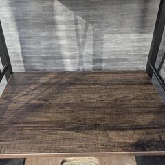 オープンシェルフ ラック メタルラック ウッド 木目調の画像