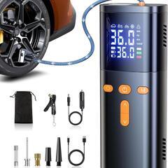 新品　自転車 空気入れ 電動空気入れ 車 7800mAh エアポ...