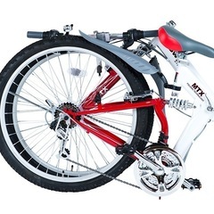 定価6万円！【18段変速】折りたたみマウンテンバイク　折りたたみ自転車の画像