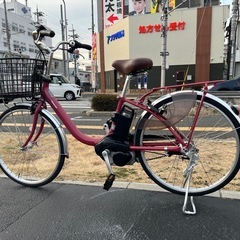 中古美品24インチPanasonic電動アシスト自転車　12Ah...