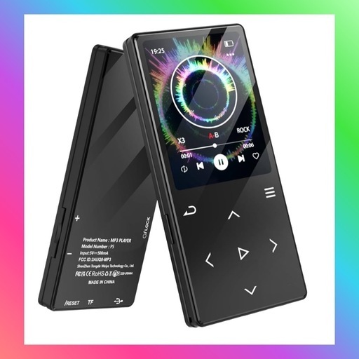 mp3プレーヤー 32GB 音楽プレイヤー bluetooth5.0 TFカード対応 mp3 プレイヤー スピーカー内蔵