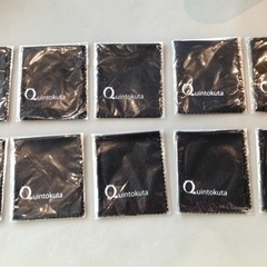 Quintokuta モニター画面のクロス:黒色:メガネ拭きクロ...