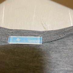 グレー 半袖Tシャツ アンカー柄の画像