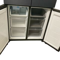 【良品】2024年製 Haier/ハイアール フレンチドア 冷凍冷蔵庫 470L JR-GX47A 引き取り限定 神奈川県横須賀市 4ドア/自動製氷有りの画像