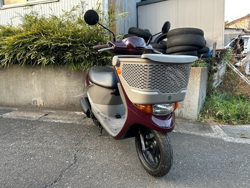 軽整備済み‼️ レッツ4 バスケット　綺麗　タイヤ前後新品　茶色　配送可能　現車確認可能