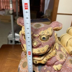 <お話中>
シーサー？置物　無料にての画像