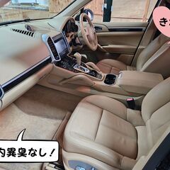 この価格で購入できるチャンスは5月３０日まで！ 【２５年式】 ポルシェ カイエン 実走行117400km ベージュ革シート Bカメラ ナビTV 4WD 3.6L 無事故 パワーバックドア 非常にお得！の画像
