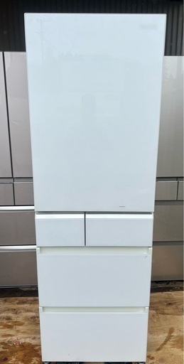 神奈川藤沢❗️パナソニック　NR-E412PVL-W❗️5ドア冷蔵庫 451L 2017年製 パナソニック チルドルーム 右開き 冷蔵 冷凍20kmまで無料配達