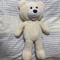 クマのふわふわぬいぐるみの画像