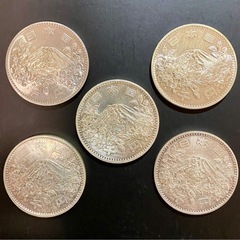 1964年　東京オリンピックラウンドプルーフ　シルバー925  1000円オリンピック限定　　5枚の画像