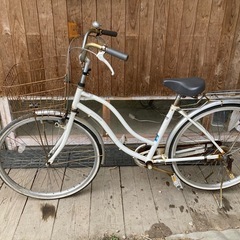 26インチ前カゴ付き自転車