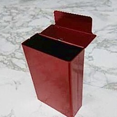 🤍新品 タバコケース アルミケース レッドの画像