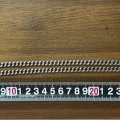 【美品】喜平プラチナネックレスPt850　2面 98.5gの画像