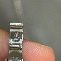 【美品】喜平プラチナネックレスPt850　2面 98.5gの画像