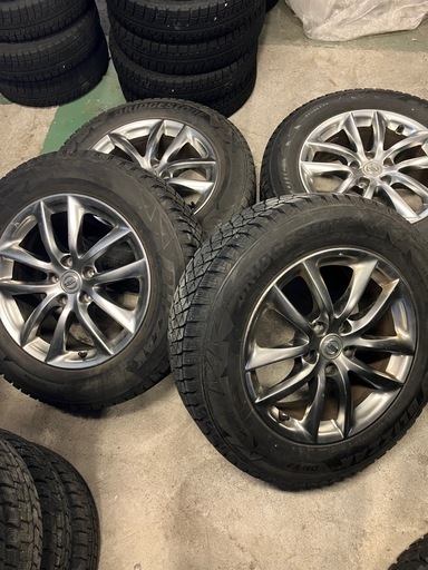エンケイ製 V36クーペ純正？18インチ ホイール4本 114.3 5H エンケイ製 V36クーペ純正？18インチ ホイール4本 114.3 5H
