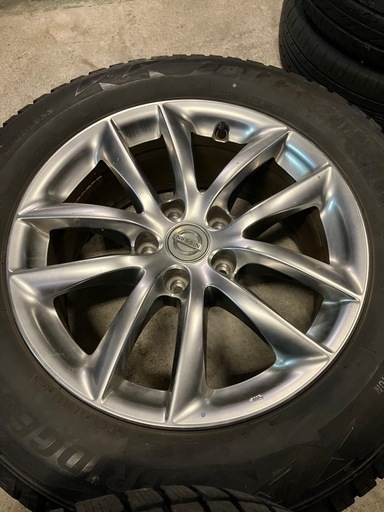 日産純正 スカイラインホイール4本 17-7.5J 5H/114.3 +45