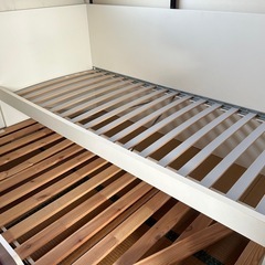 IKEA　ホワイト二段ベッド 引き出し