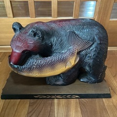 木彫りのクマ　置き物　熊