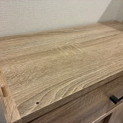 【無料/訳あり】扉付き収納棚/二段収納の下段のみの画像