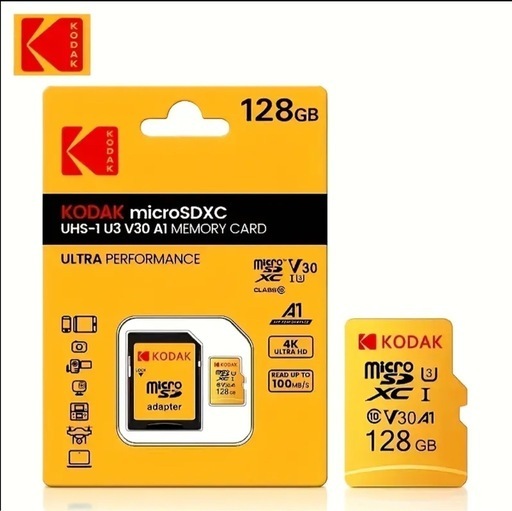 セット KODAK microSDXC 128GB + アダプター付き