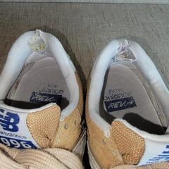 new balance 996 ベージュ スニーカー 23cm スエードの画像