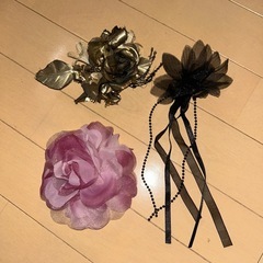 美品　コサージュ　3点セット