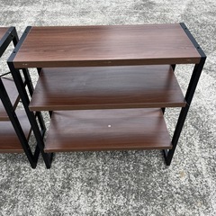 ★2台セット★3弾 スチールラック 木天板 シェルフ★棚★ の画像