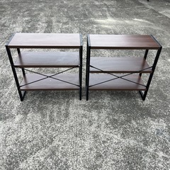★2台セット★3弾 スチールラック 木天板 シェルフ★棚★ の画像