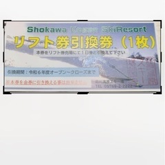 荘川高原スキー場　リフト1日券