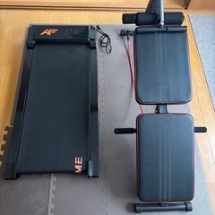 ほぼ新品！ルームランナーと腹筋ジムマシン！