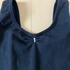 子供用　バレエ　レオタード　黒　の画像