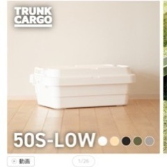 RISU／トランクカーゴ　収納ボックス　キャンプ用品の画像