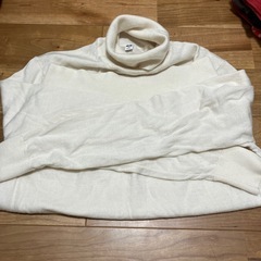ユニクロ　UNIQLO ハイネック　白　メンズMサイズ