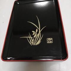 切手盆  名刺盆 
祝儀　慶弔 香典盆 結納盆

花の模様あり　銘あり