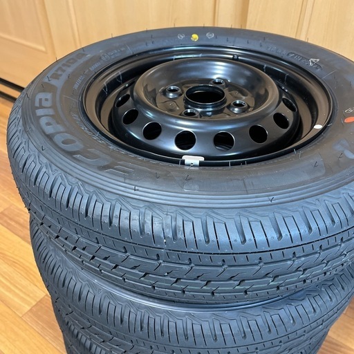 ほぼ新品 エコピアR710A スチールホイールセット アトレー新車外し