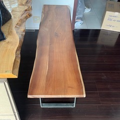 【無料！3/2012時限定引取】木製一枚板ベンチの画像