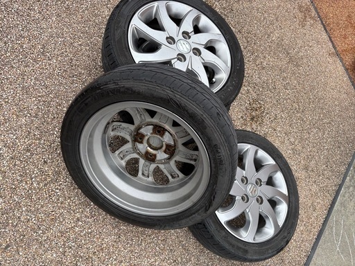 軽自動車　パレット純正　165/55R14 ホイール　タイヤ
