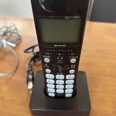 SHARPfappy電話機デジタルコードレスファクシミリ🤎ブラウン🤎の画像