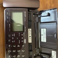 SHARPfappy電話機デジタルコードレスファクシミリ🤎ブラウン🤎の画像