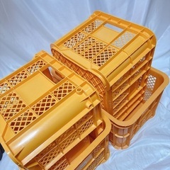 【美品】農業用 収穫コンテナ 6個セット｜綿半購入・室内使用の画像