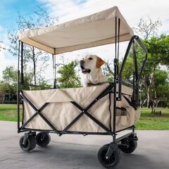 ⑯-2　未使用/新品　大型犬対応 ペットカートワゴン 耐荷重15...