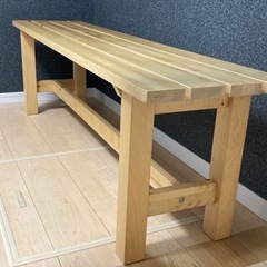 【値下げ】IKEA ダイニングベンチ　NORDENの画像