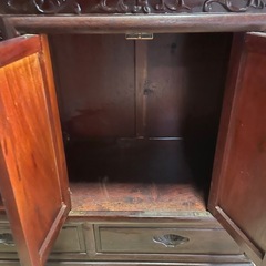 茶棚　アンティーク家具　唐木　紫檀　収納棚　骨董品　古美術品の画像