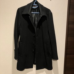 メンズ　Mサイズ　黒ロングコート