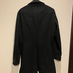メンズ　Mサイズ　黒ロングコートの画像
