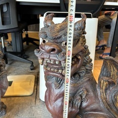 宮城秀雄  シーサーペア土台付きの画像