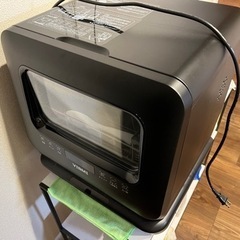 VIBMI 食洗機 工事不要 1-3人用 食器洗い乾燥機 コンパクト 卓上型 小型 タンク式 食洗器 ブラックの画像