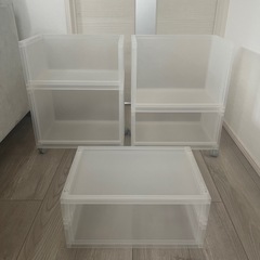 3/23まで【ﾊﾞﾗ売り不可】無印良品ポリプロピレン収納　キャスター付きの画像