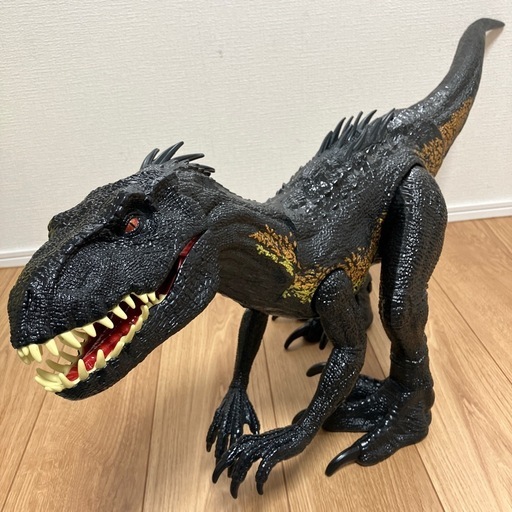 【美品】ジュラシック・ワールド スーパービッグ！インドラプトル　約99㎝　マテル