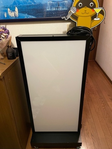 照明付看板　大型看板　キャスター付き